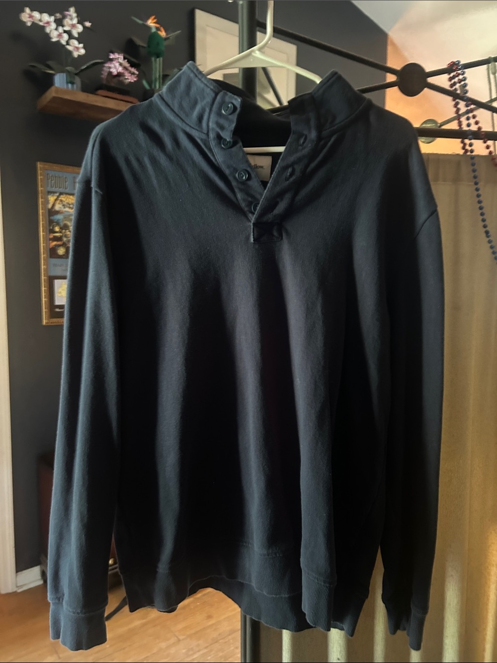 Goodfellow & Co Navy Blue Boys Button-Neck Pullover Jacket